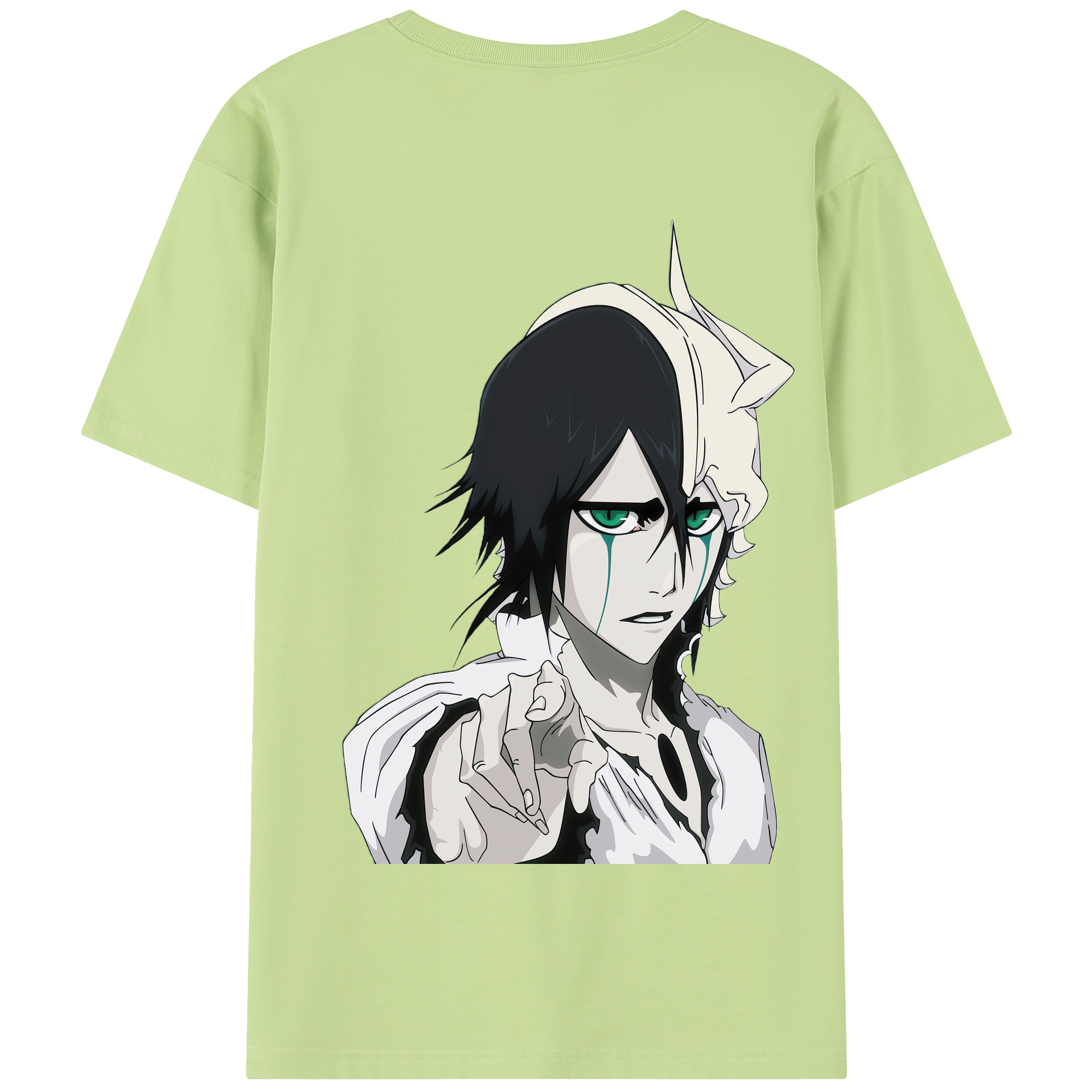 （画像用） ブリーチ ウルキオラ·シファー BLEACH Ulquiorra cifer 綿100％半袖Tシャツ（背面プリント）